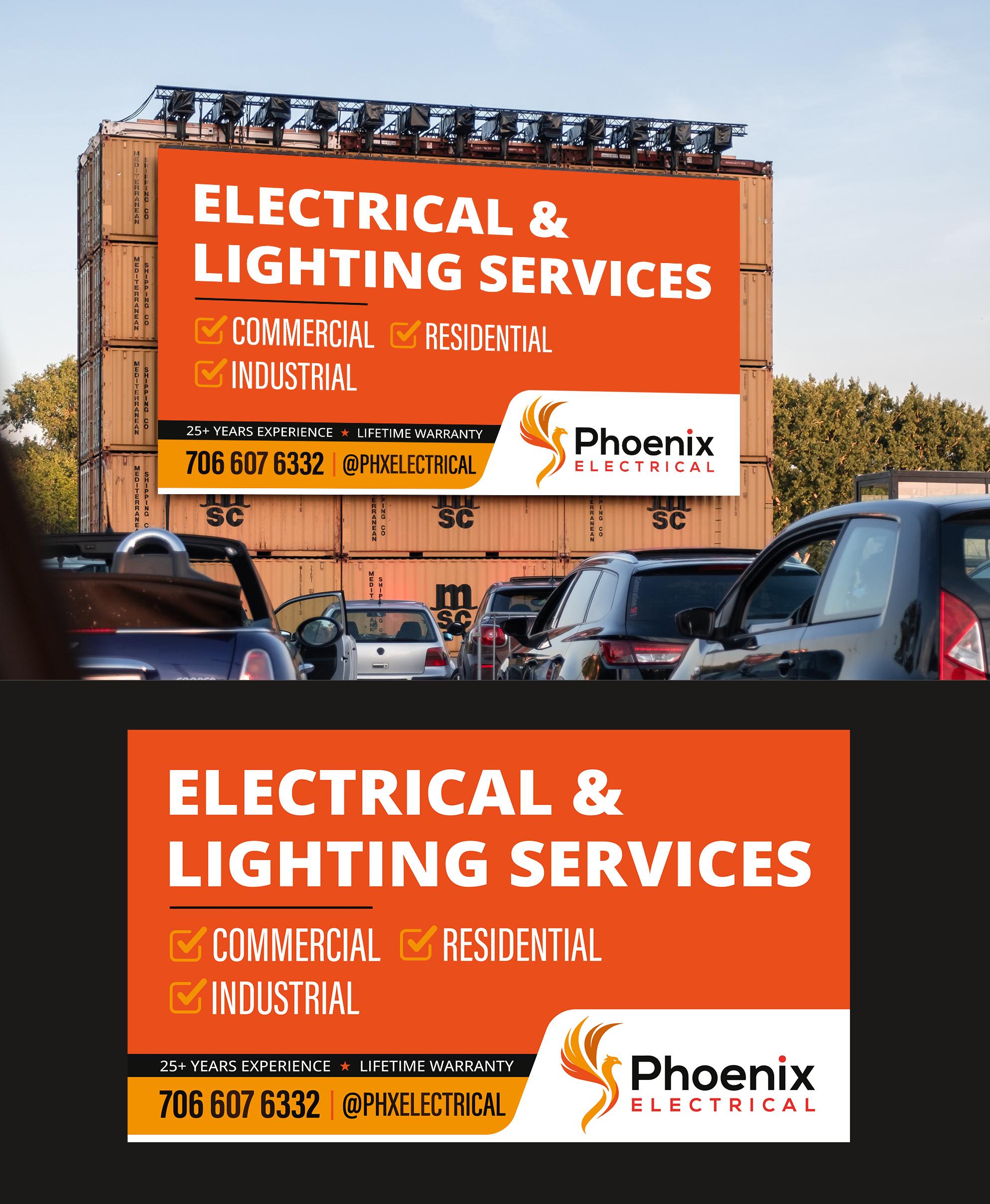 Signage Design by Adi GFX for Phoenix Electrical LLC | Design #35284566