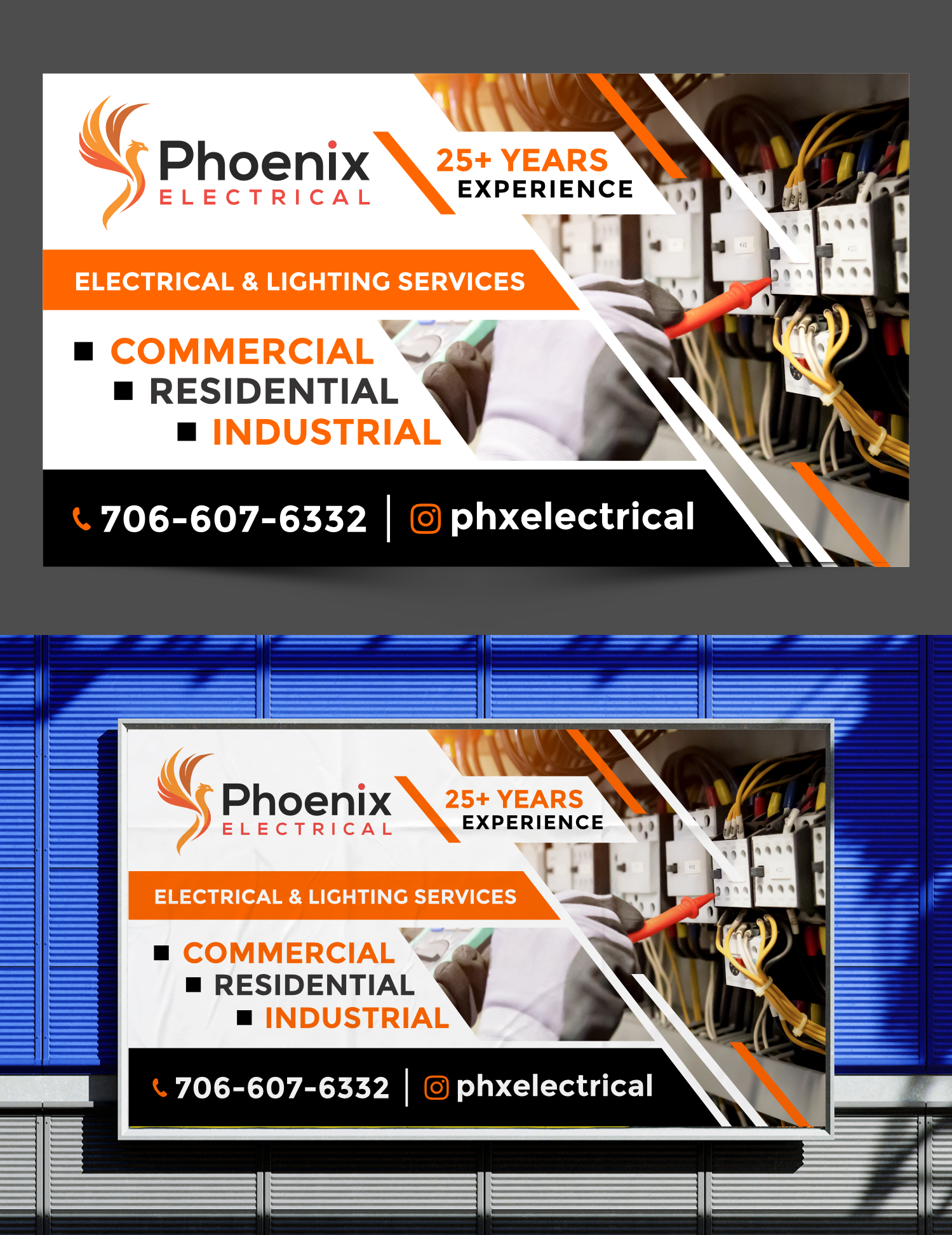 Signage Design by ThiagoB for Phoenix Electrical LLC | Design #35274231