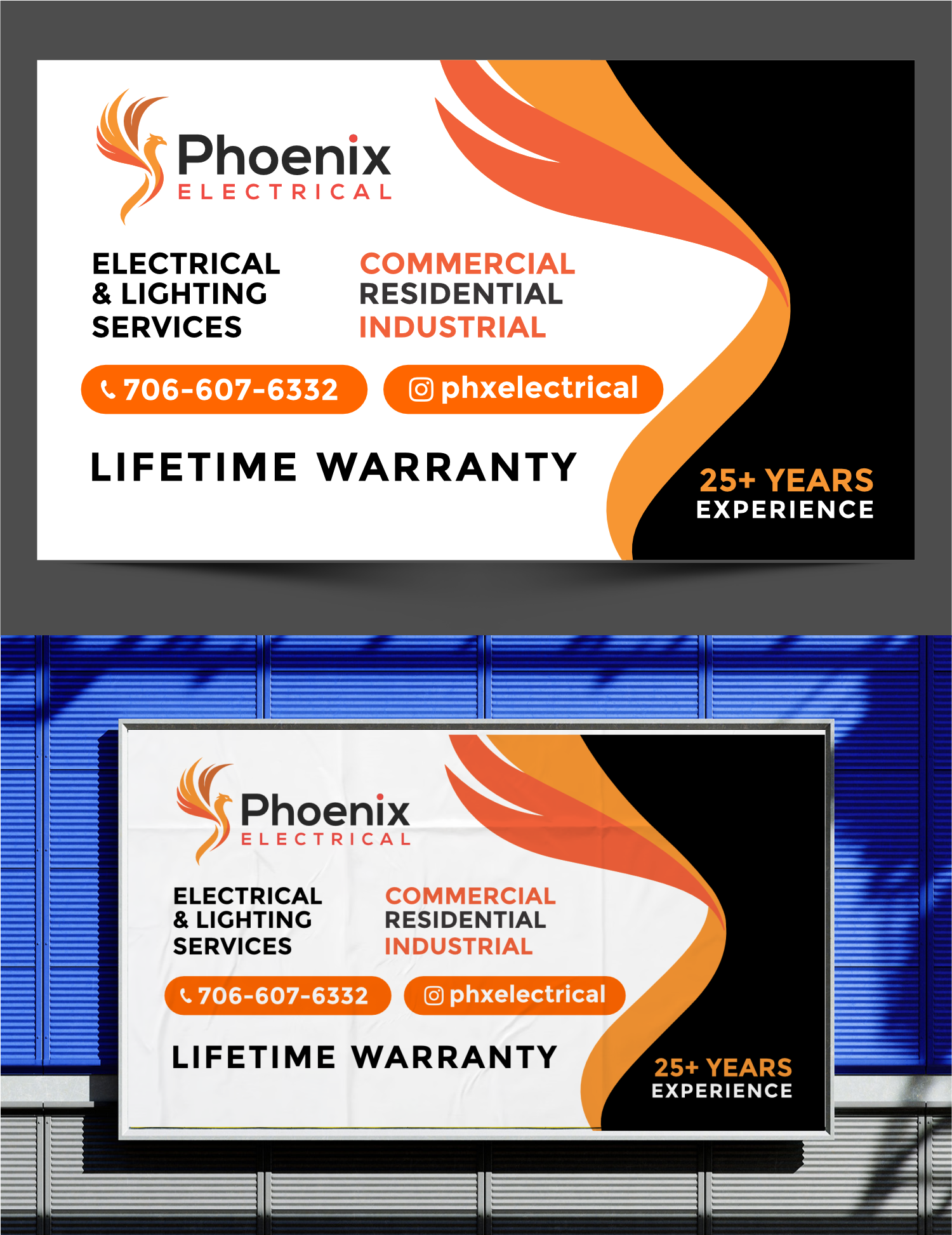 Signage Design by ThiagoB for Phoenix Electrical LLC | Design #35274232