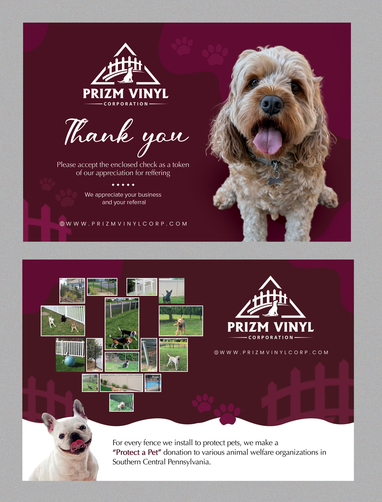 Postcard Design by Stan$oul for Prizm Vinyl Corporation | Design #35276137