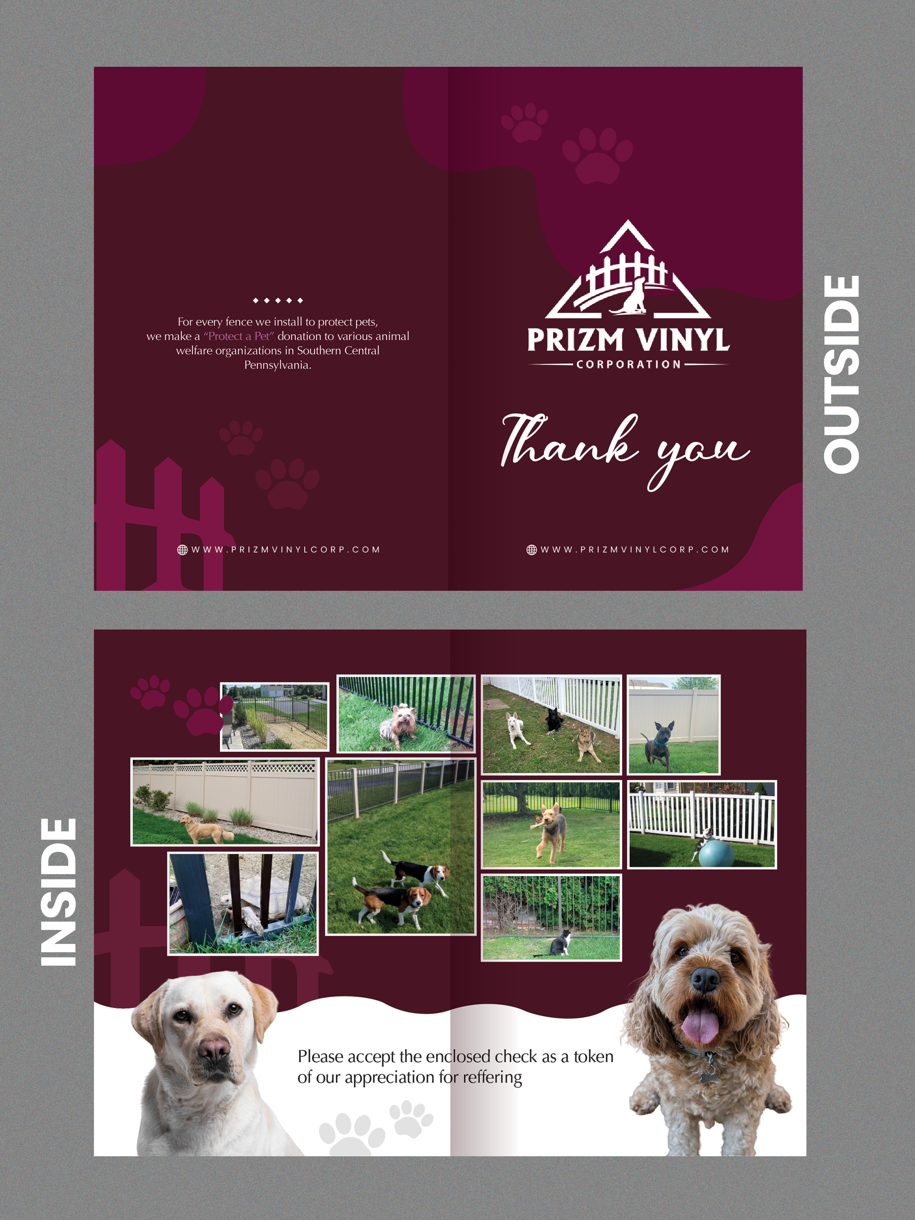 Postcard Design by Stan$oul for Prizm Vinyl Corporation | Design #35278827