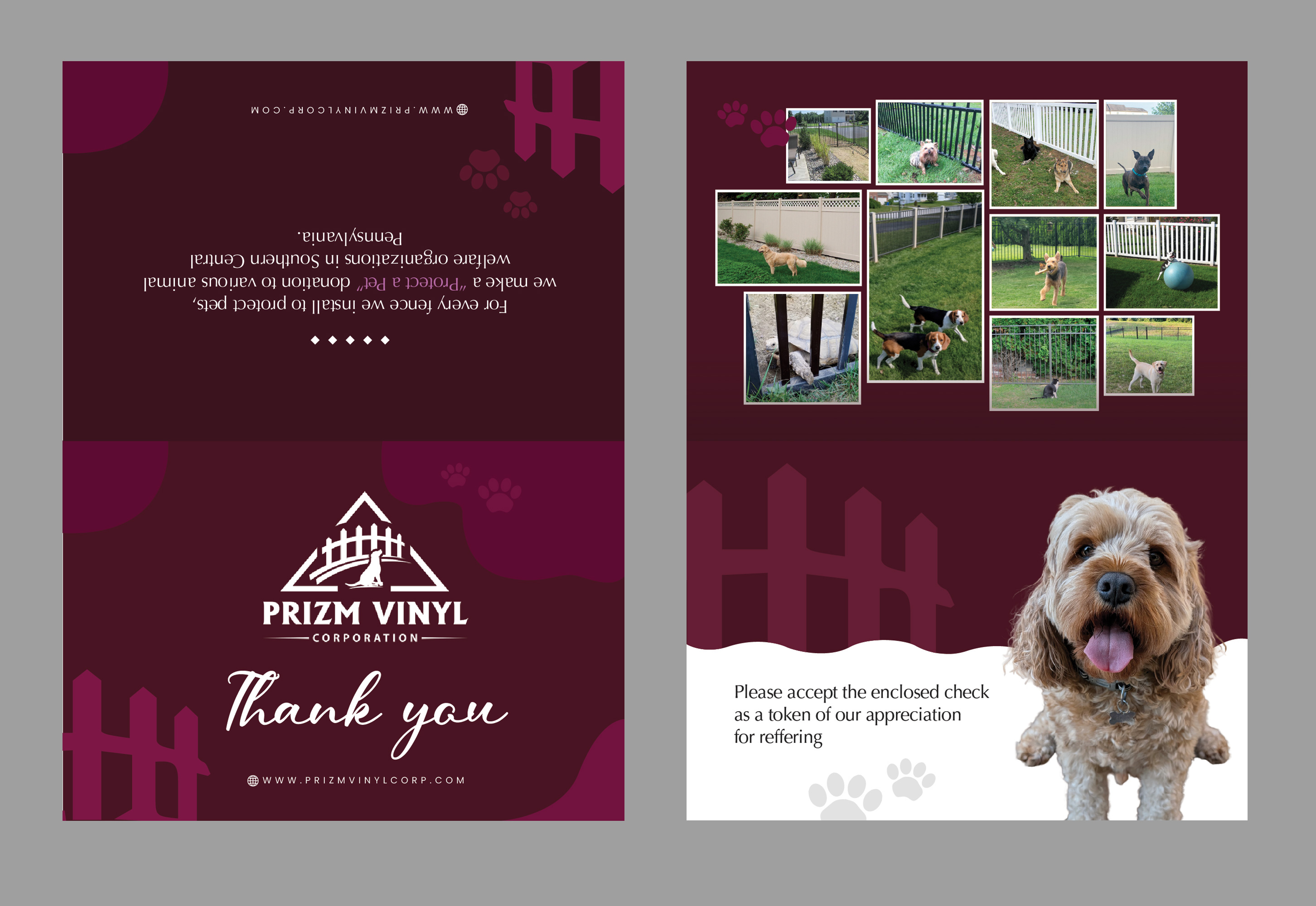 Postcard Design by Stan$oul for Prizm Vinyl Corporation | Design #35282070