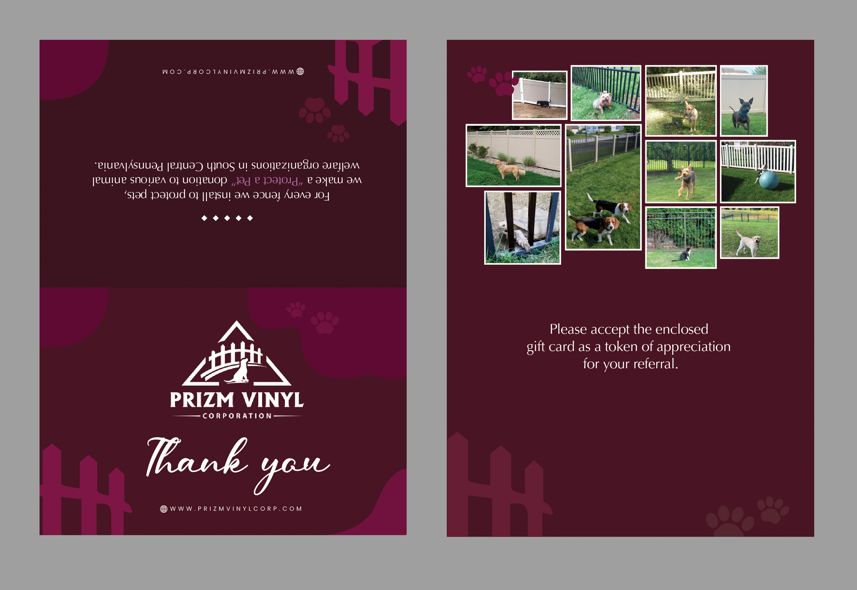 Postcard Design by Stan$oul for Prizm Vinyl Corporation | Design #35298118