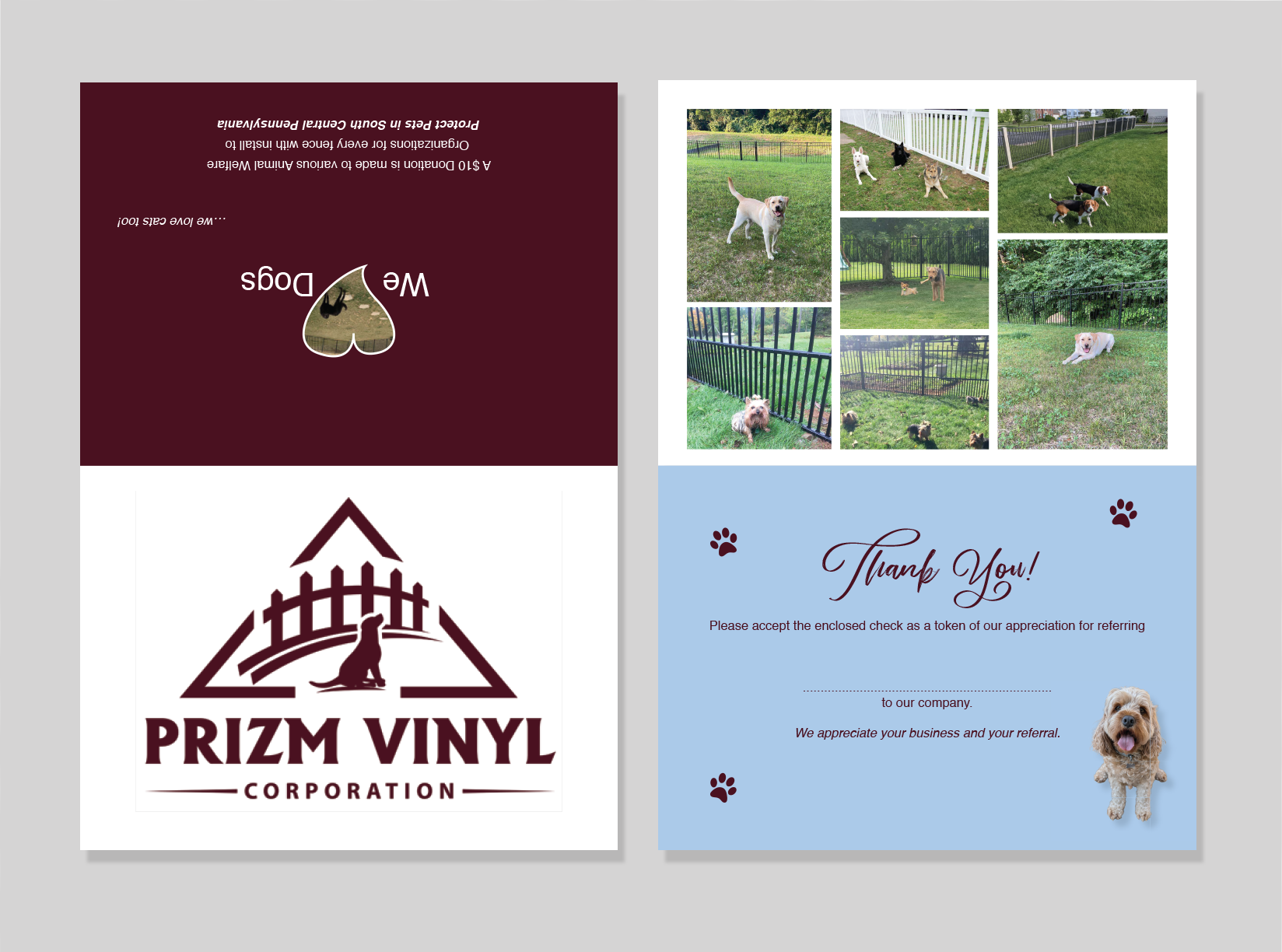 Postcard Design by shritaa1 for Prizm Vinyl Corporation | Design #35274917