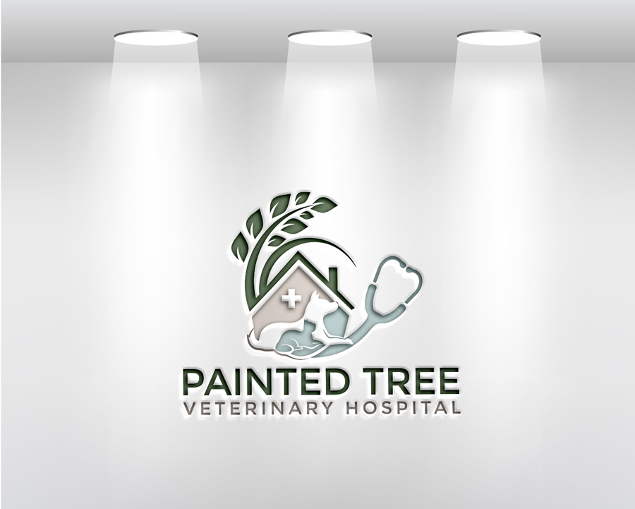 Logo Design by amran mollaa for Painted Tree Veterinary Hospital | Design #35279515