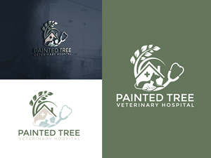 Logo Design by amran mollaa for Painted Tree Veterinary Hospital | Design: #35279516