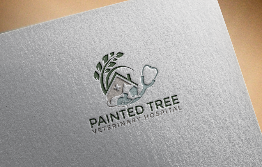 Logo Design by amran mollaa for Painted Tree Veterinary Hospital | Design #35279517