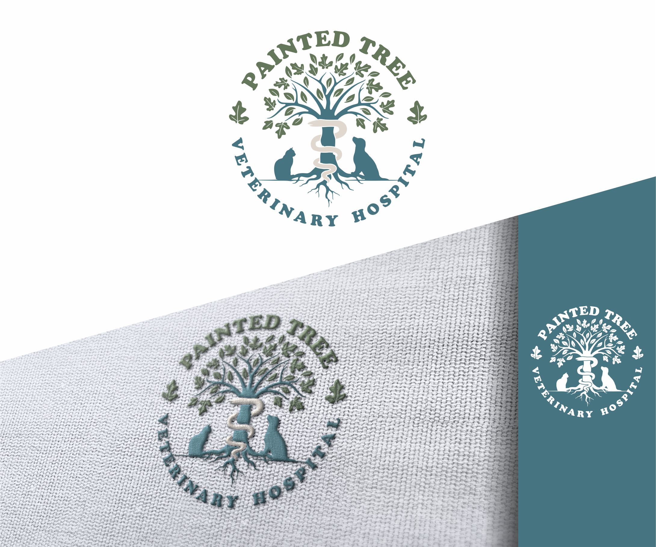 Logo Design by alkaline for Painted Tree Veterinary Hospital | Design #35278618