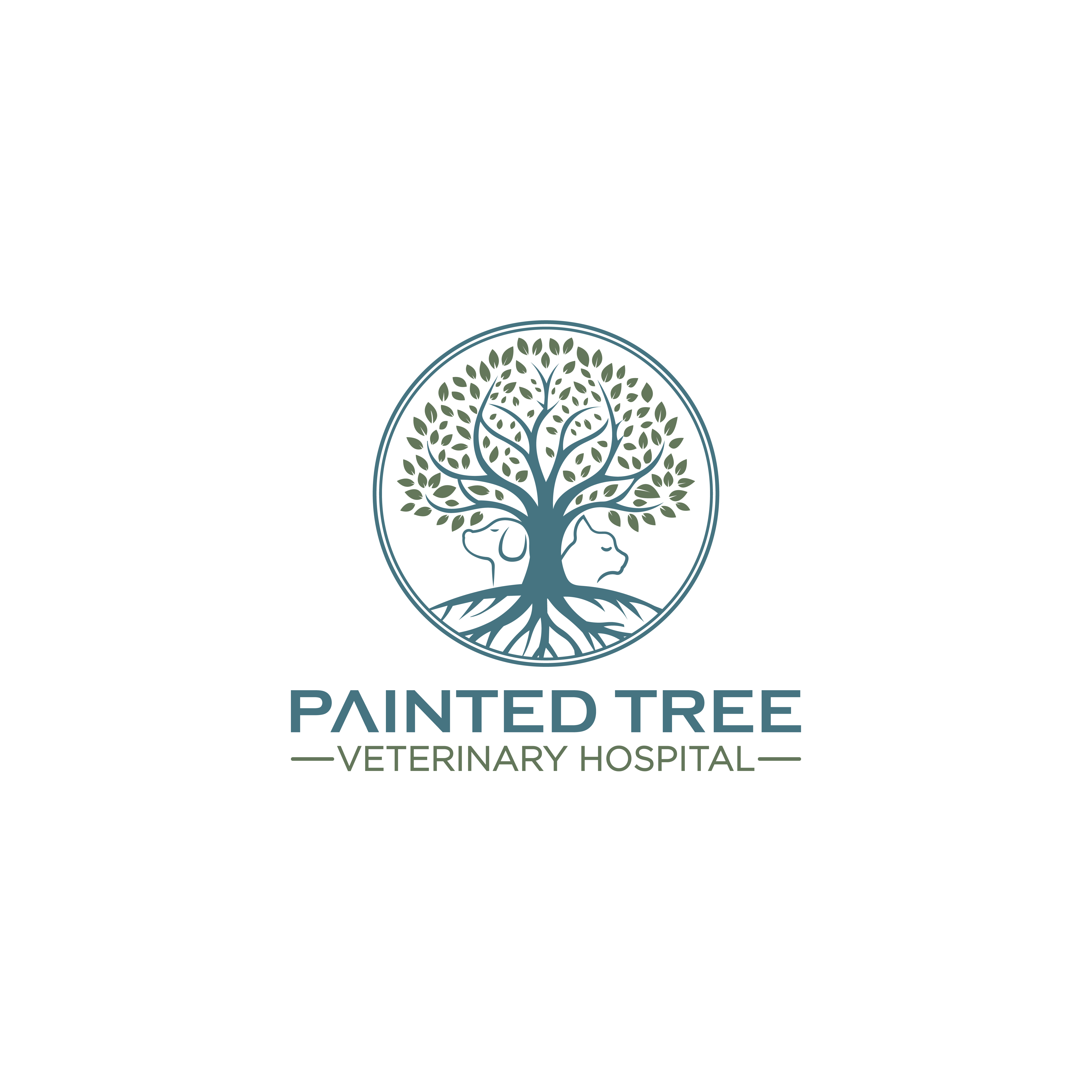 Logo Design by Merin gopi for Painted Tree Veterinary Hospital | Design #35344019