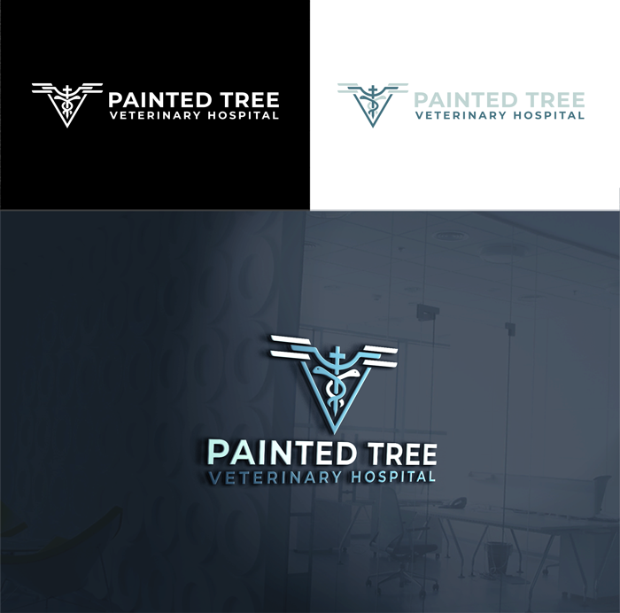 Logo Design by RA-bica for Painted Tree Veterinary Hospital | Design #35276910