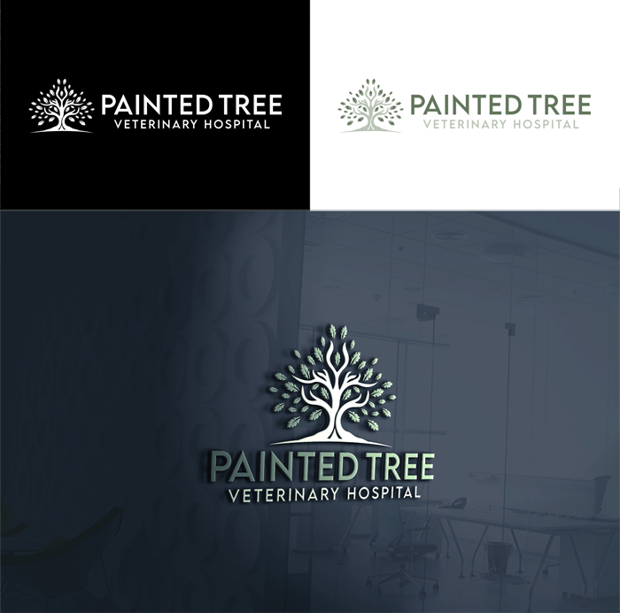 Logo Design by RA-bica for Painted Tree Veterinary Hospital | Design #35276912