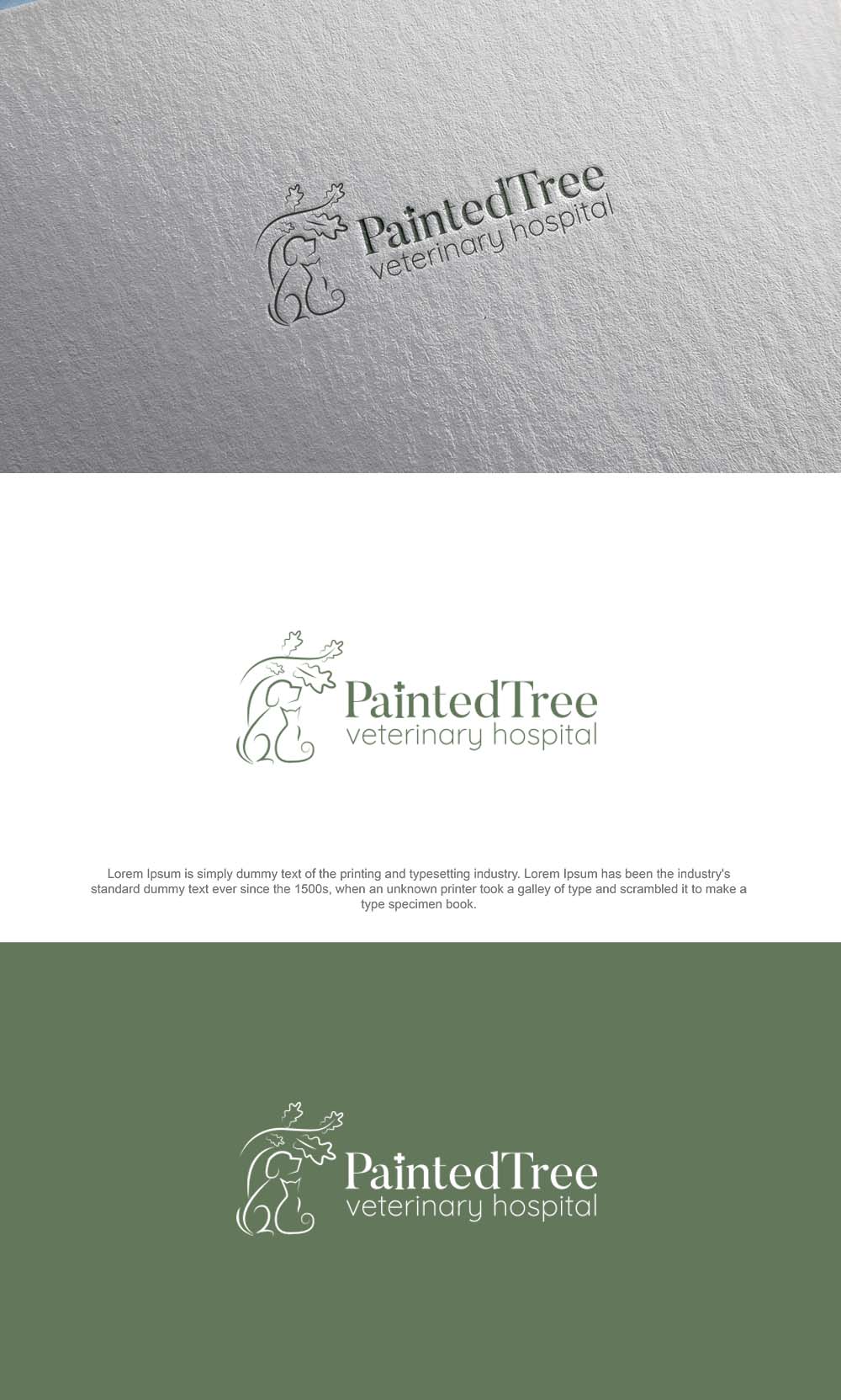 Logo Design by DesignSNW for Painted Tree Veterinary Hospital | Design #35275316