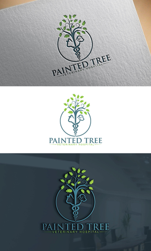 Logo Design by Impressive logo for Painted Tree Veterinary Hospital | Design: #35287835