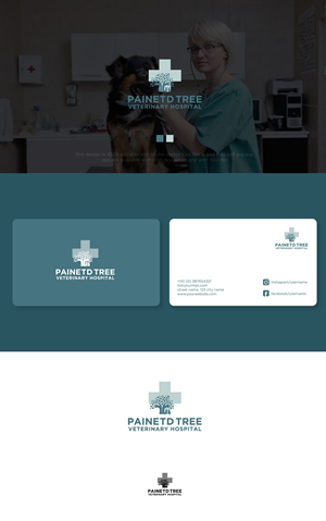 Logo Design by chilliebird studio for Painted Tree Veterinary Hospital | Design: #35327247