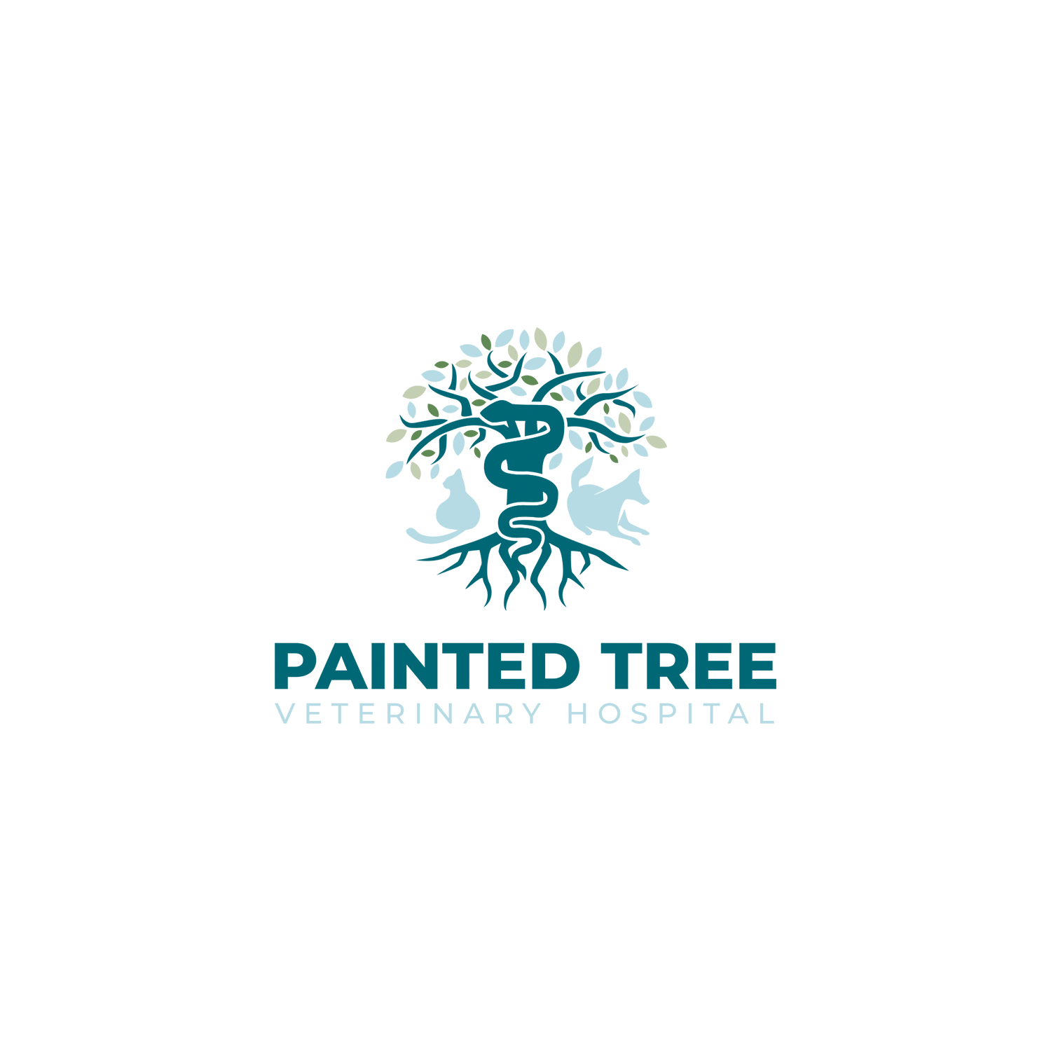 Logo Design by voltart for Painted Tree Veterinary Hospital | Design #35296863
