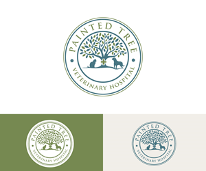 Logo Design by step forward 2 for Painted Tree Veterinary Hospital | Design: #35290912
