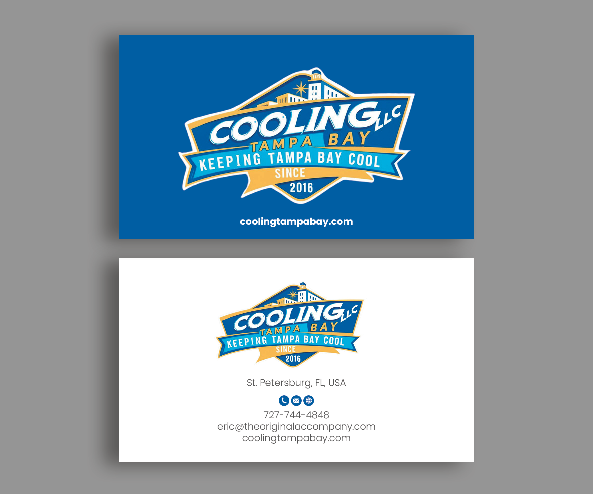 Business Card Design by Andrés Sebastián for Original Air Conditioning  | Design #35278654