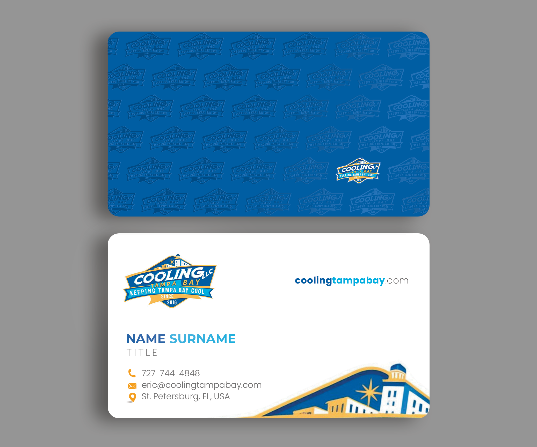 Diseño de Tarjeta de Presentación por Andrés Sebastián para Original Air Conditioning  | Diseño #35280123