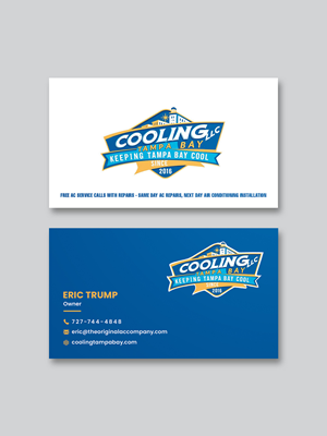 Business Card Design by Creative Moon Design for Original Air Conditioning  | Design: #35280001