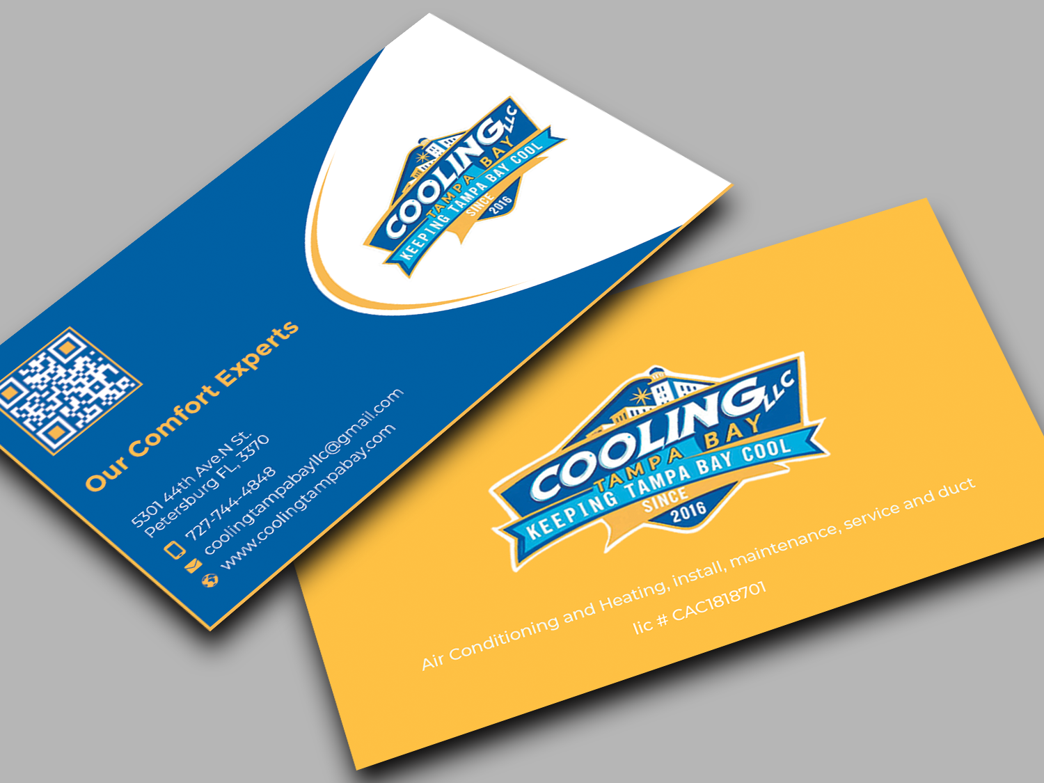 Business Card Design by Graphixpointt for Original Air Conditioning  | Design #35304798