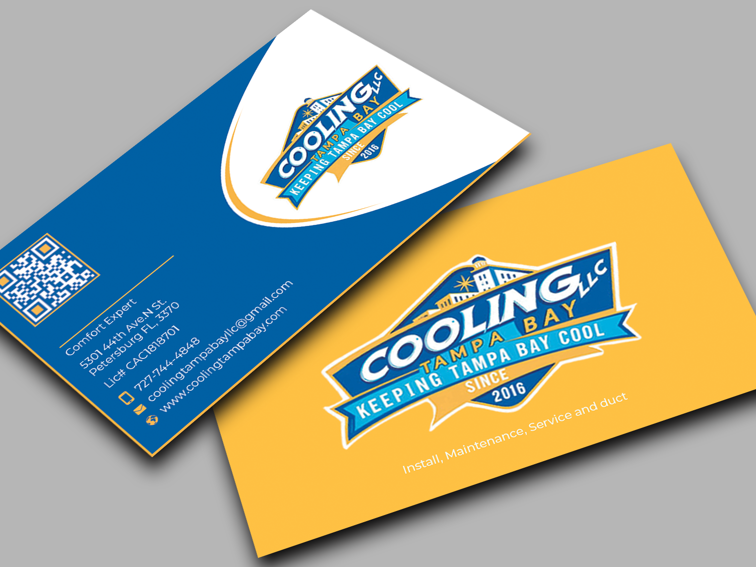 Business Card Design by Graphixpointt for Original Air Conditioning  | Design #35318487