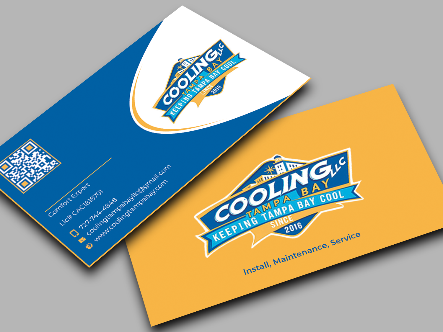 Business Card Design by Graphixpointt for Original Air Conditioning  | Design #35319012