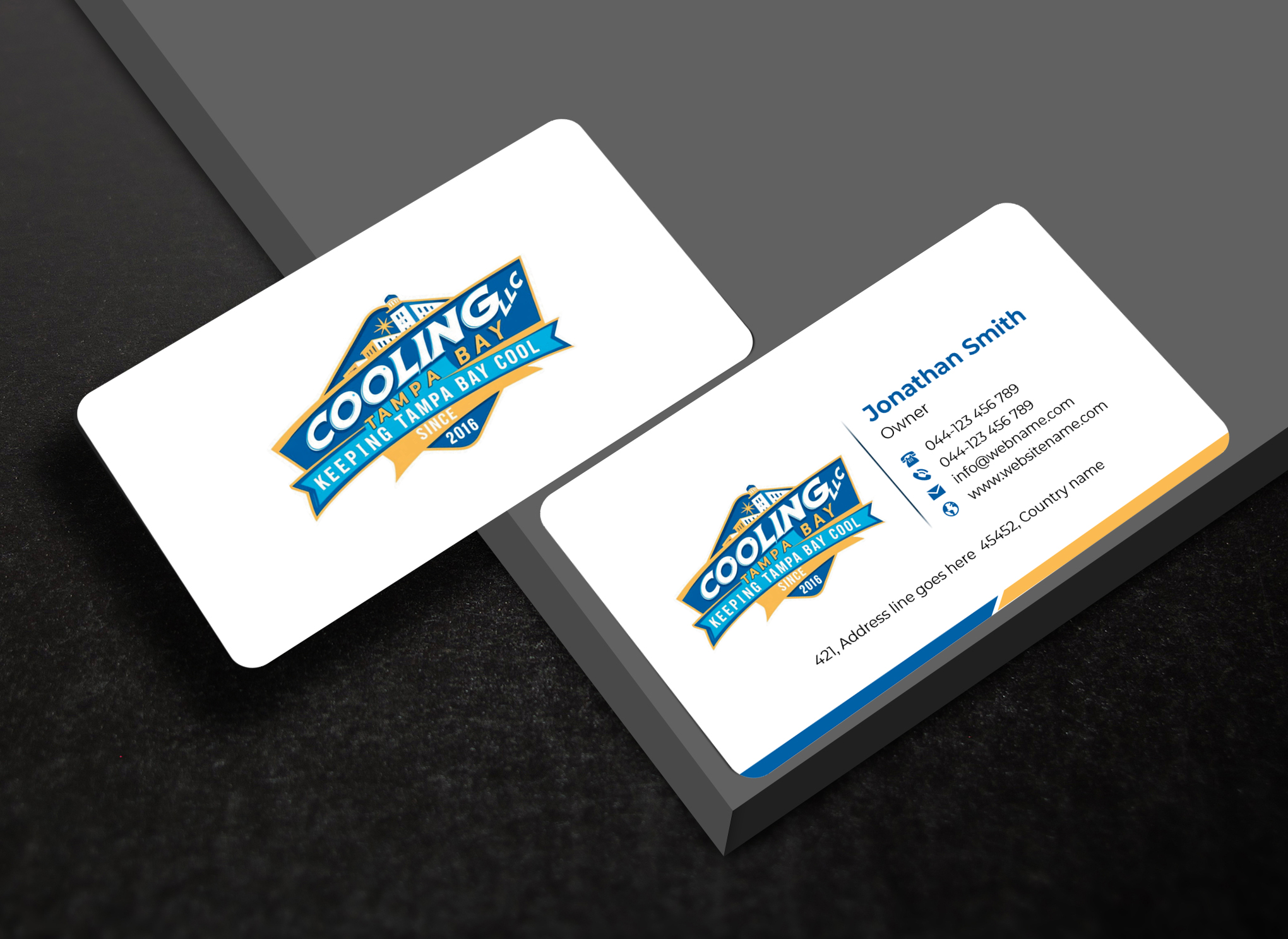 Business Card Design by designer1975 for Original Air Conditioning  | Design #35277930