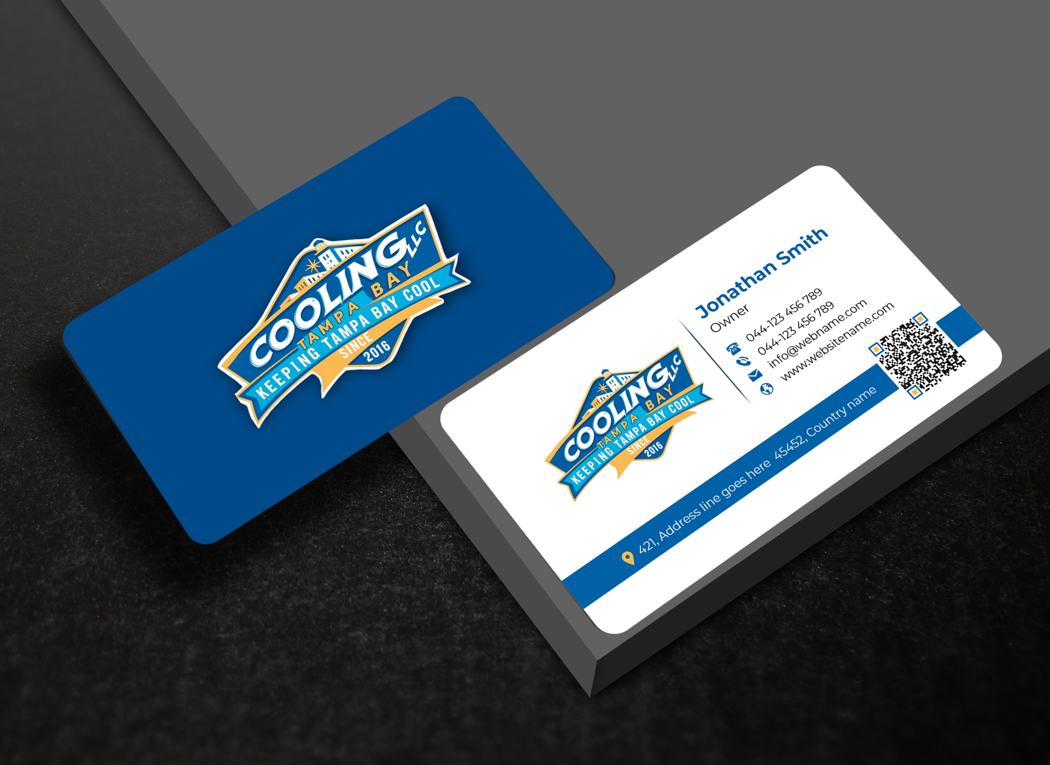 Business Card Design by designer1975 for Original Air Conditioning  | Design #35278007
