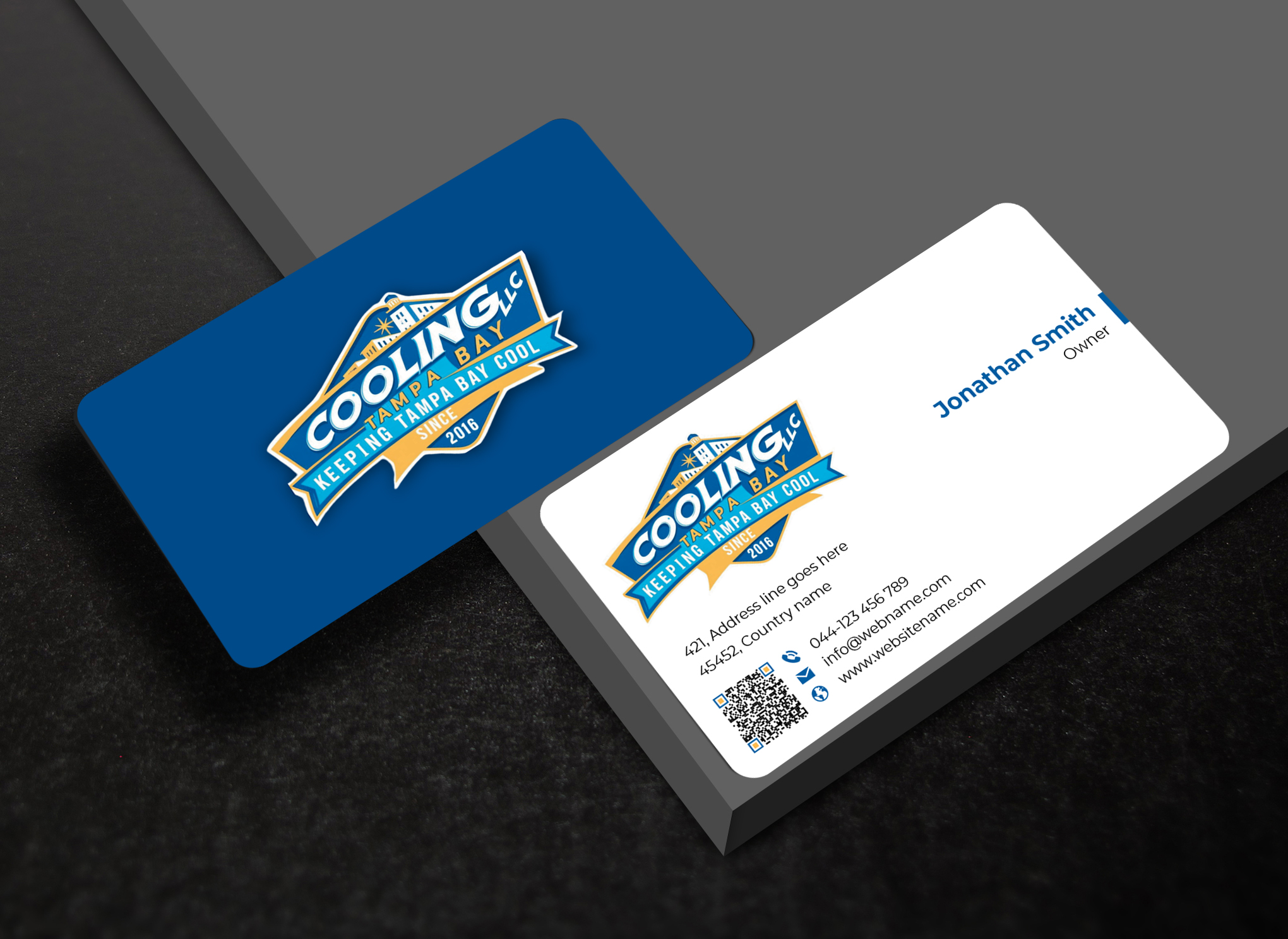 Business Card Design by designer1975 for Original Air Conditioning  | Design #35278067