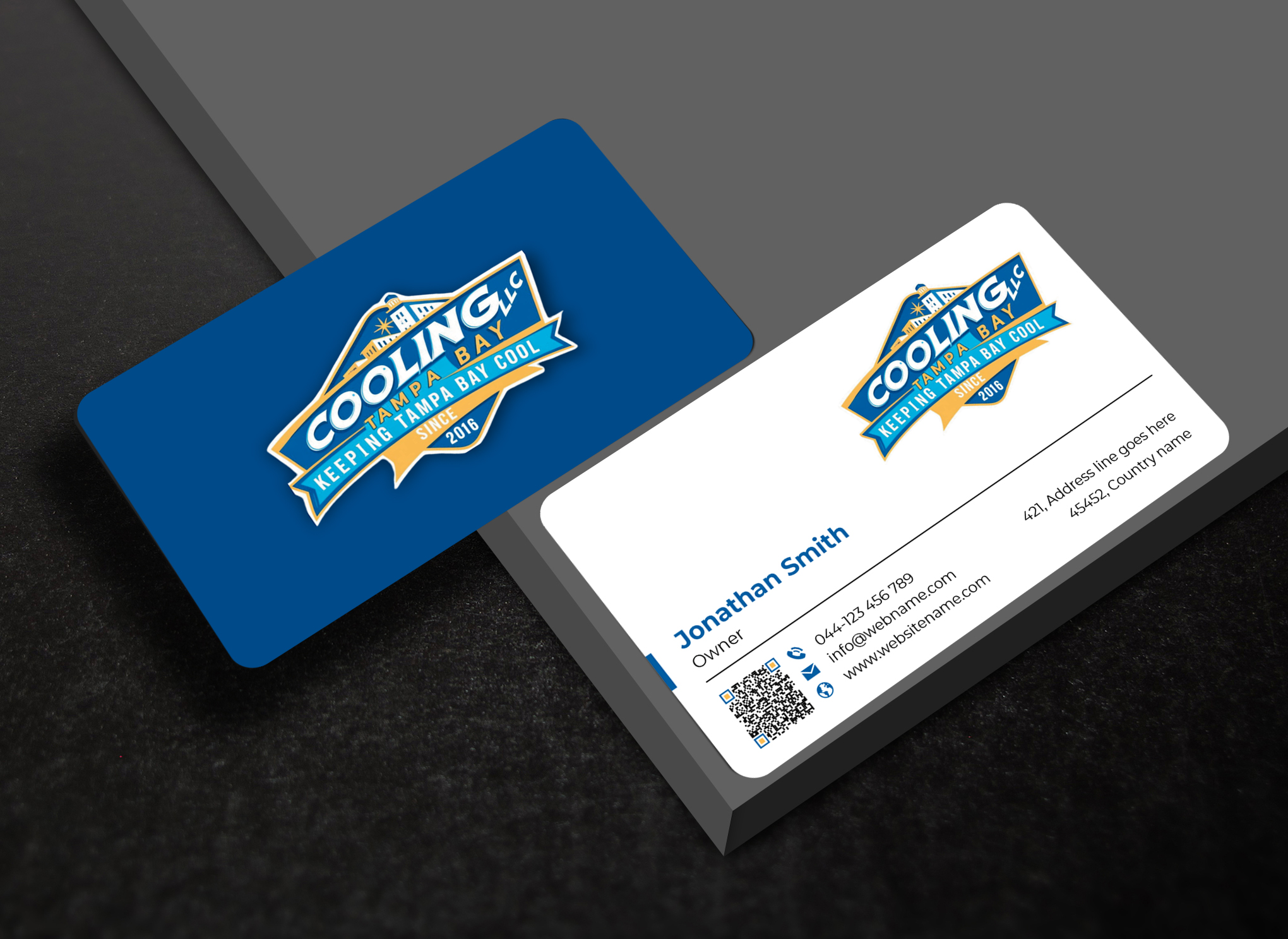 Business Card Design by designer1975 for Original Air Conditioning  | Design #35278078