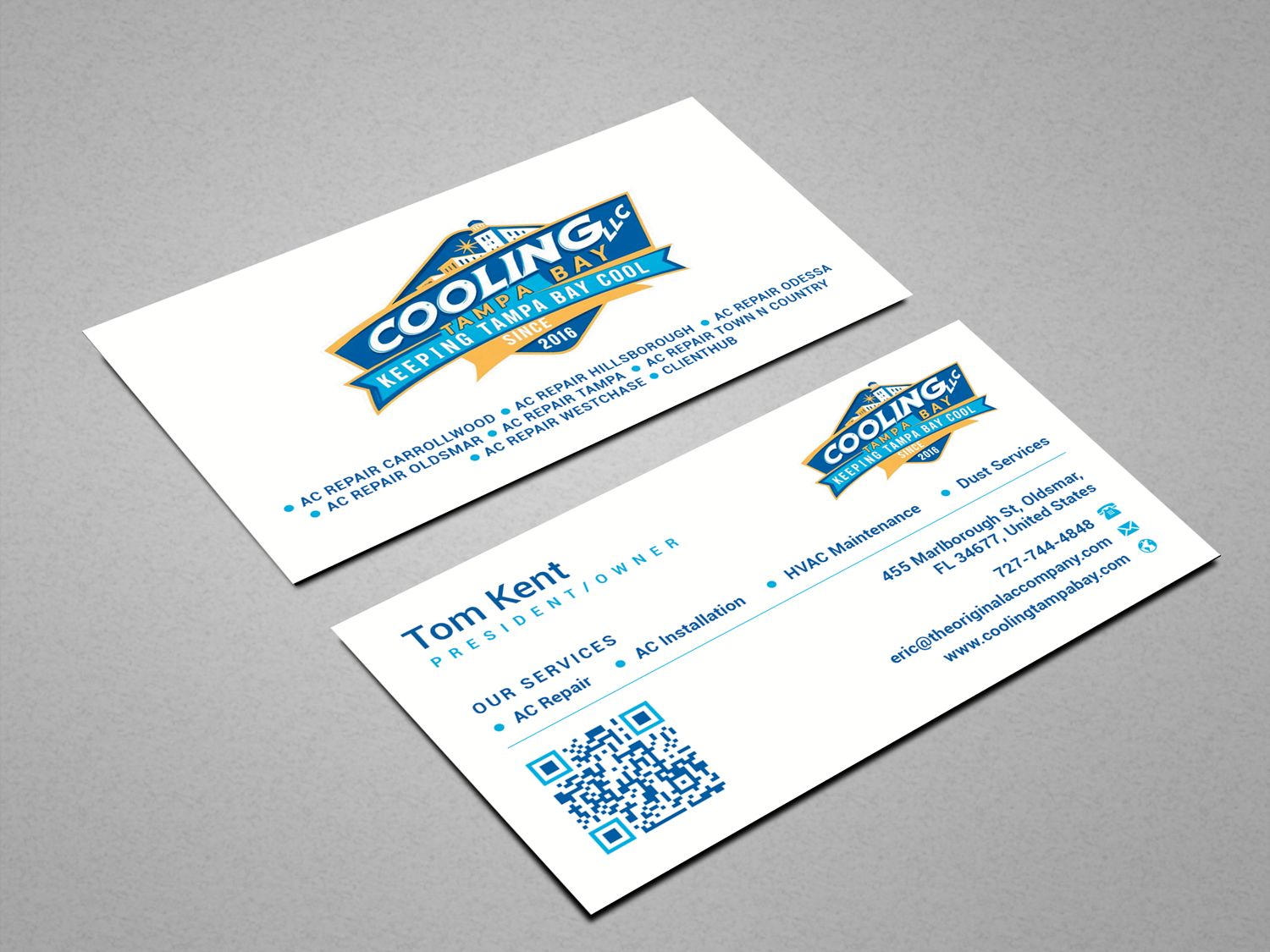 Business Card Design by Rajib Bhattacharya for Original Air Conditioning  | Design #35275682