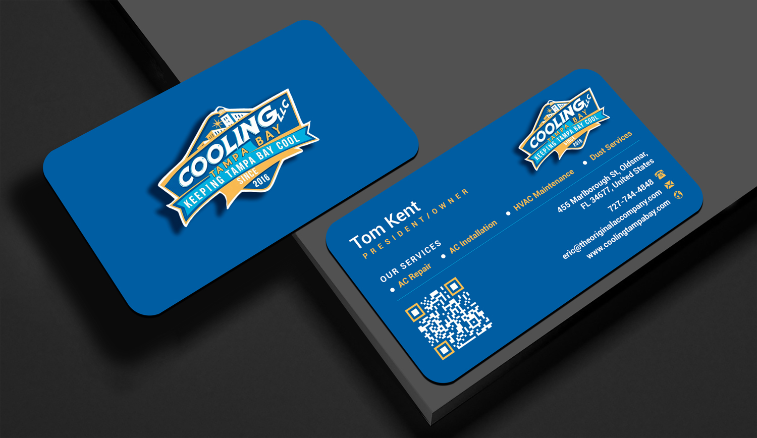 Business Card Design by Rajib Bhattacharya for Original Air Conditioning  | Design #35277644