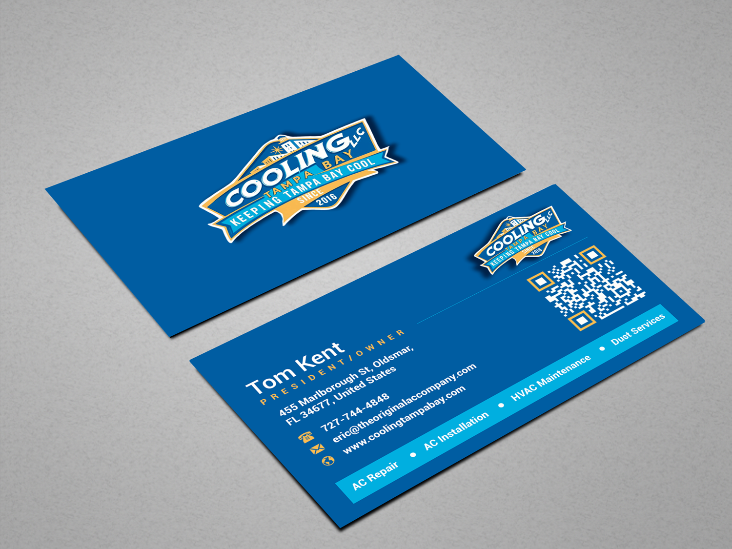 Business Card Design by Rajib Bhattacharya for Original Air Conditioning  | Design #35277747