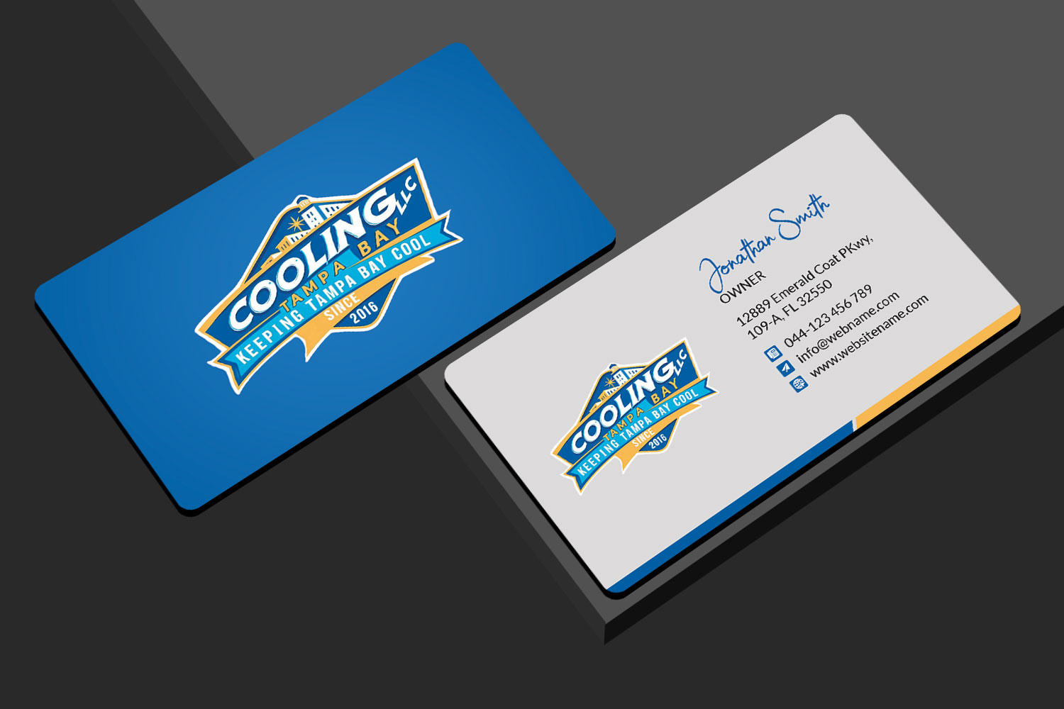 Business Card Design by rainbowmagic2017 for Original Air Conditioning  | Design #35279399