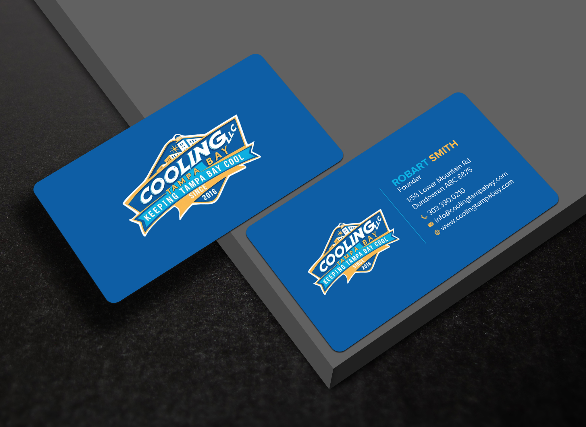 Business Card Design by Uttom 2 for Original Air Conditioning  | Design #35280237