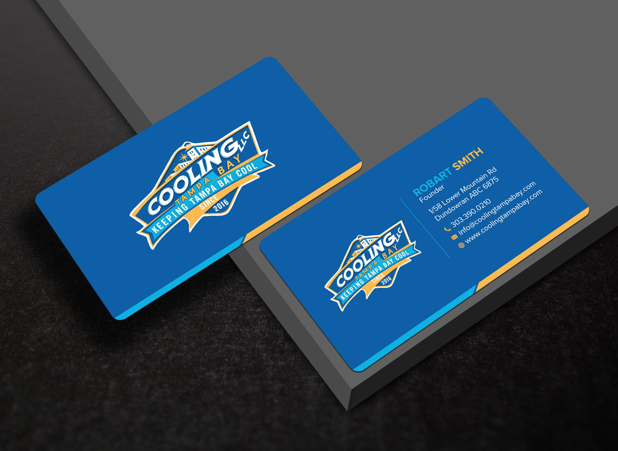 Business Card Design by Uttom 2 for Original Air Conditioning  | Design #35280238