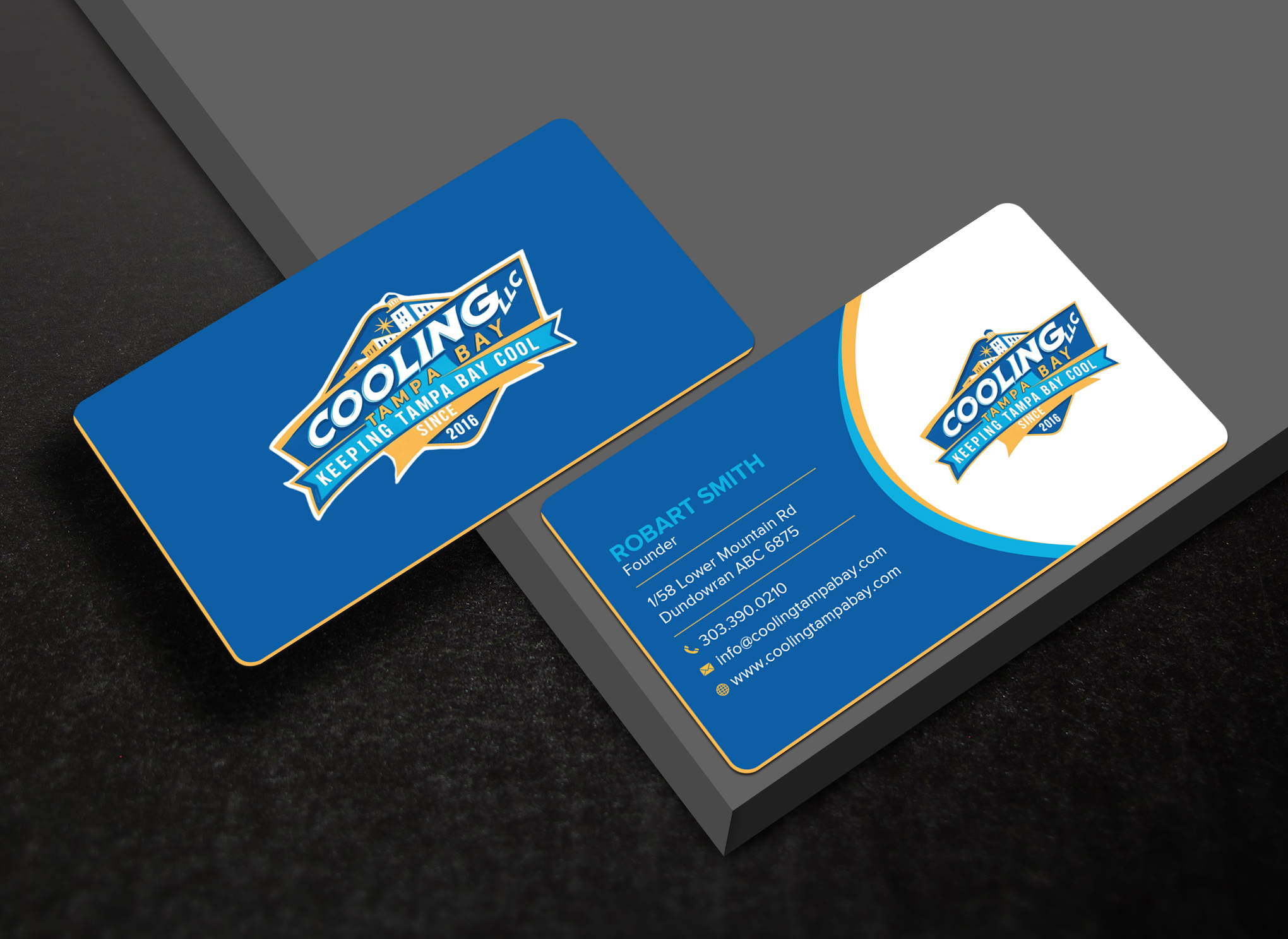 Business Card Design by Uttom 2 for Original Air Conditioning  | Design #35280629