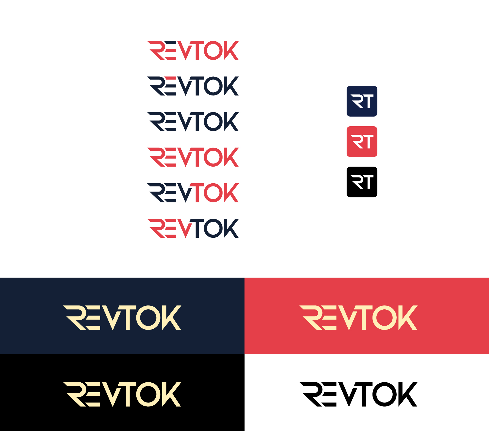 Logo Design by Tube light for RevTok | Design #35310506
