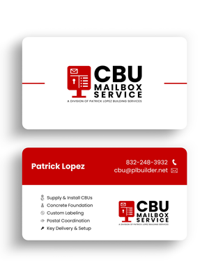 CBU Mailbox Services, full-service collaboration with postal service - installation of units