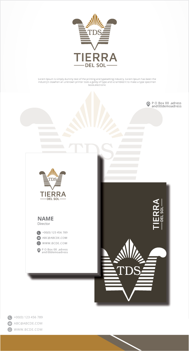 Logo Design by zebronicgraphic for Tierra Del Sol | Design #35301402