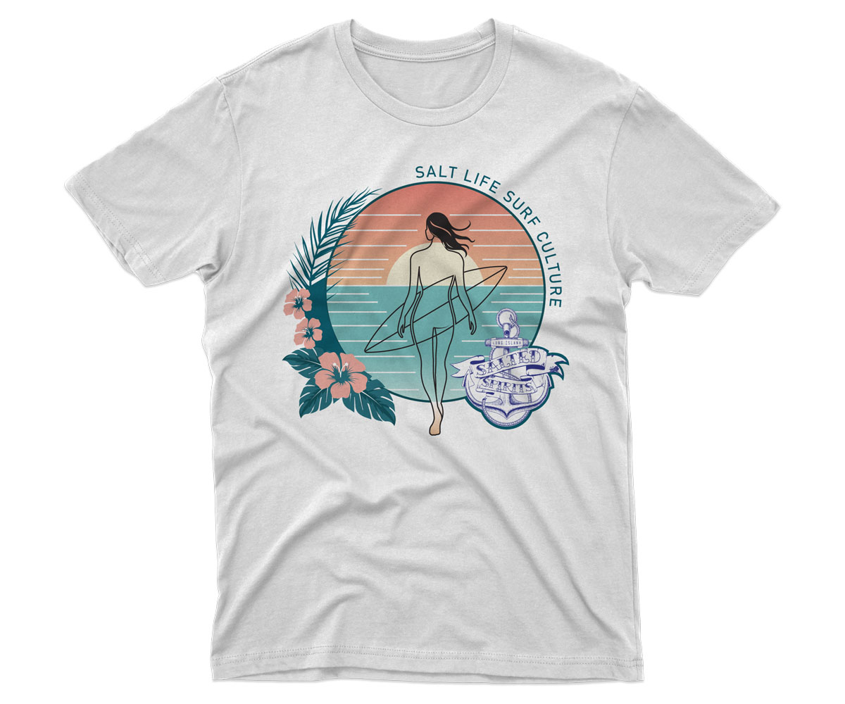 T-shirt Design by vectorone111 for Long Island salted spirits inc  | Design #35307457