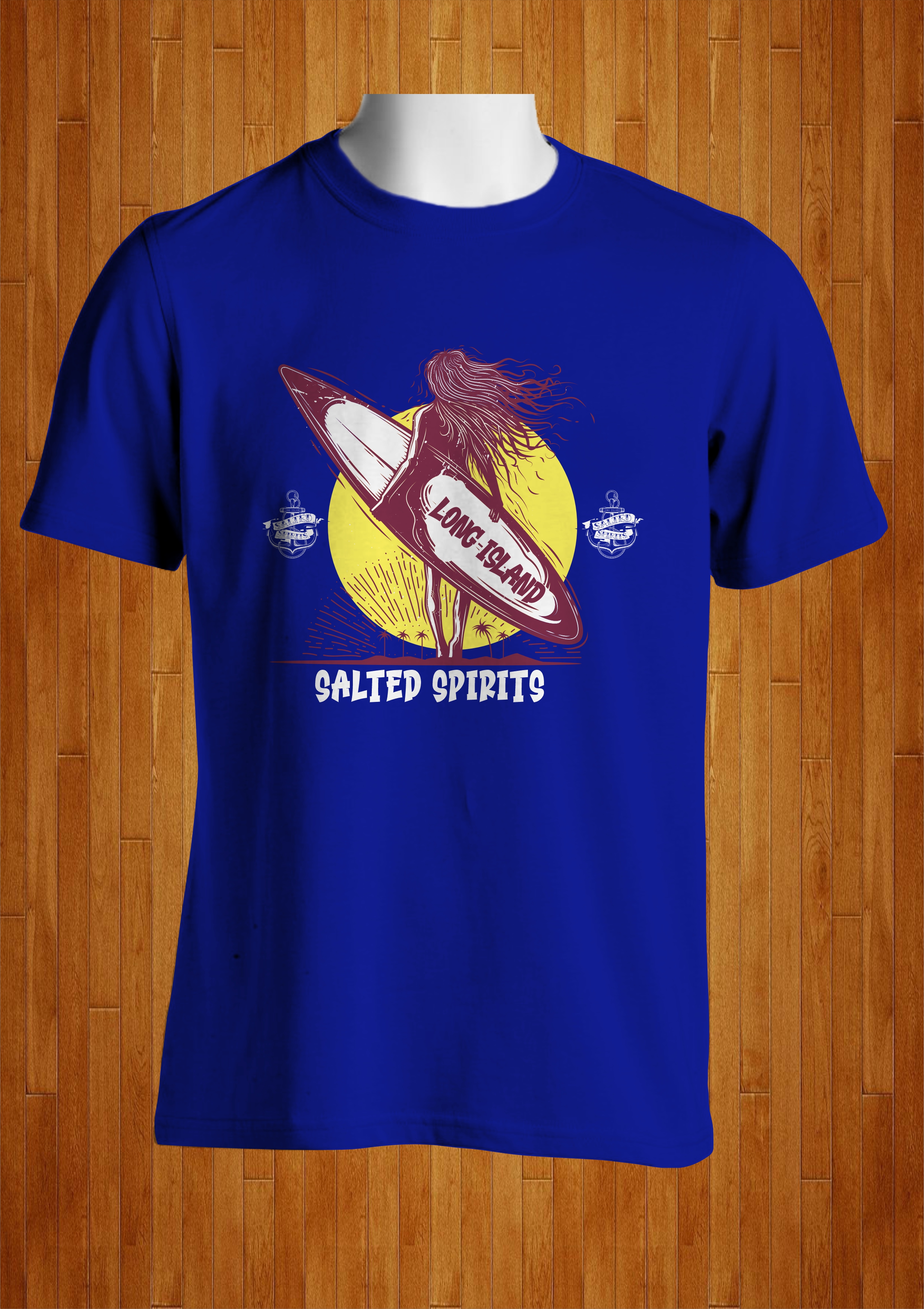T-shirt Design by MangkuJiwo for Long Island salted spirits inc  | Design #35308021