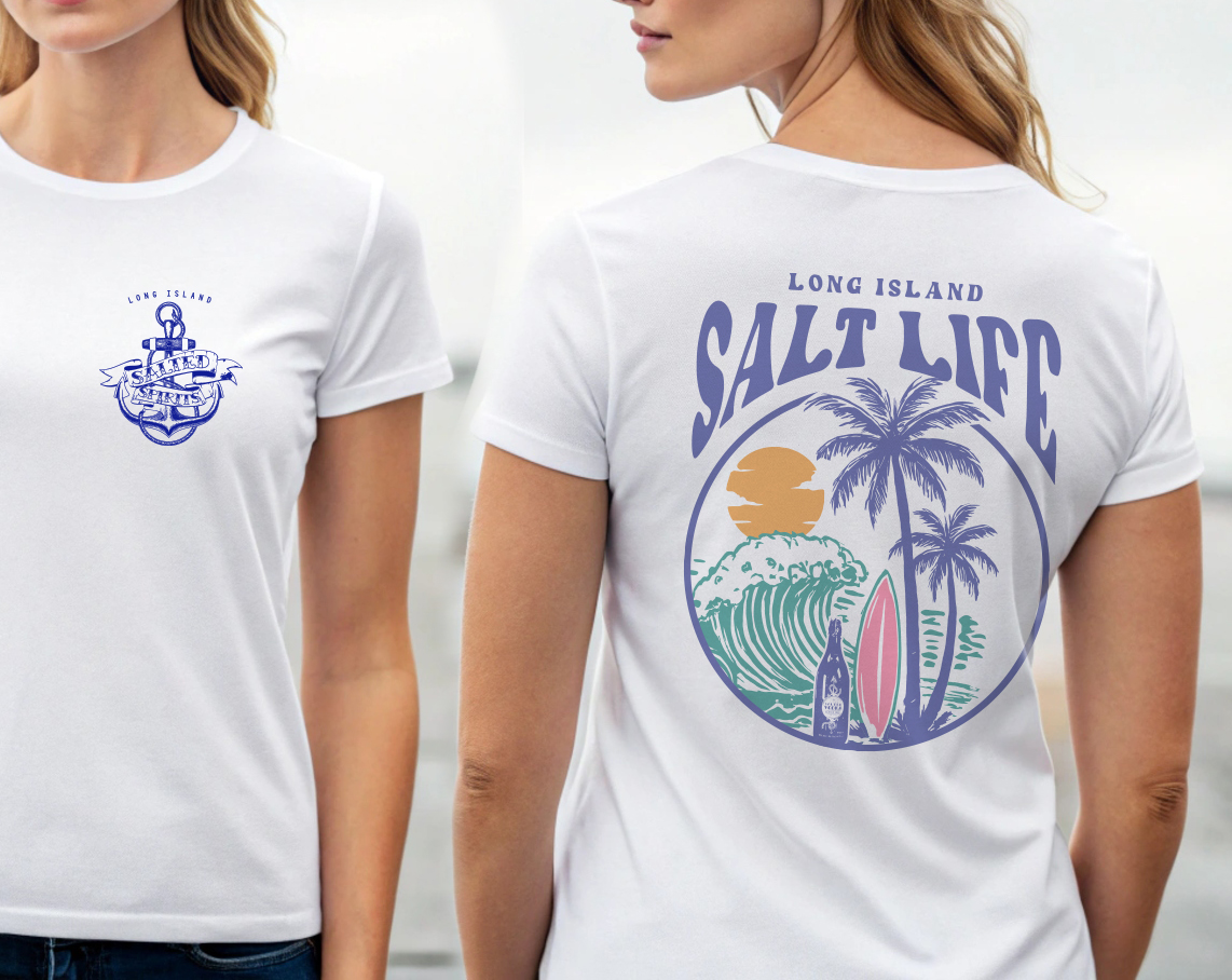 T-shirt Design by Karim Craft for Long Island salted spirits inc  | Design #35307069