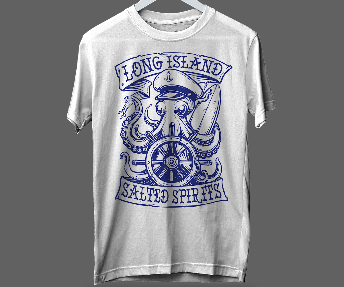 T-shirt Design by Andi Yan for Long Island salted spirits inc  | Design #35308076