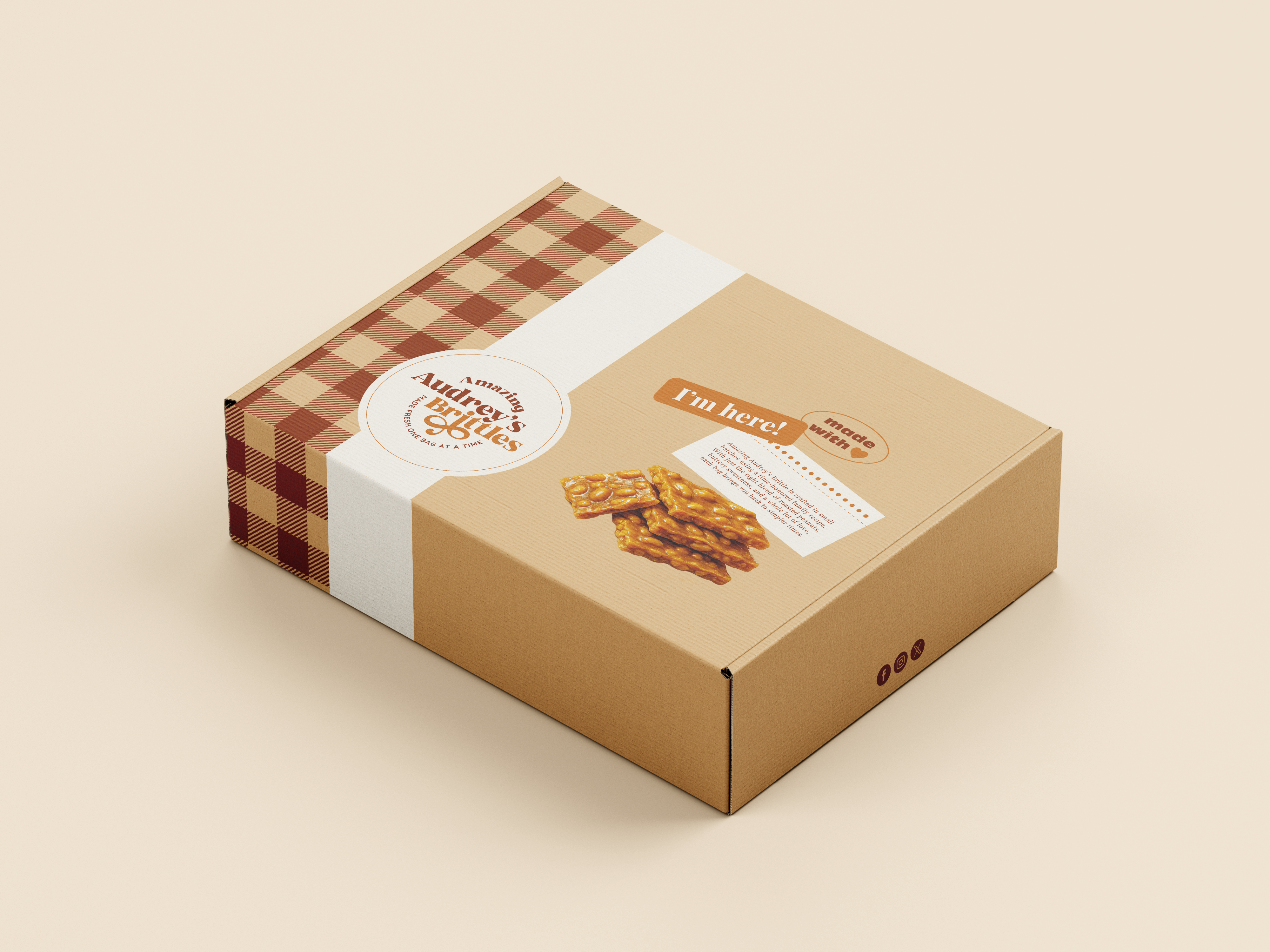 Packaging Design by Ileana Blanco for Amazing Audrey's Brittle | Design #35311620