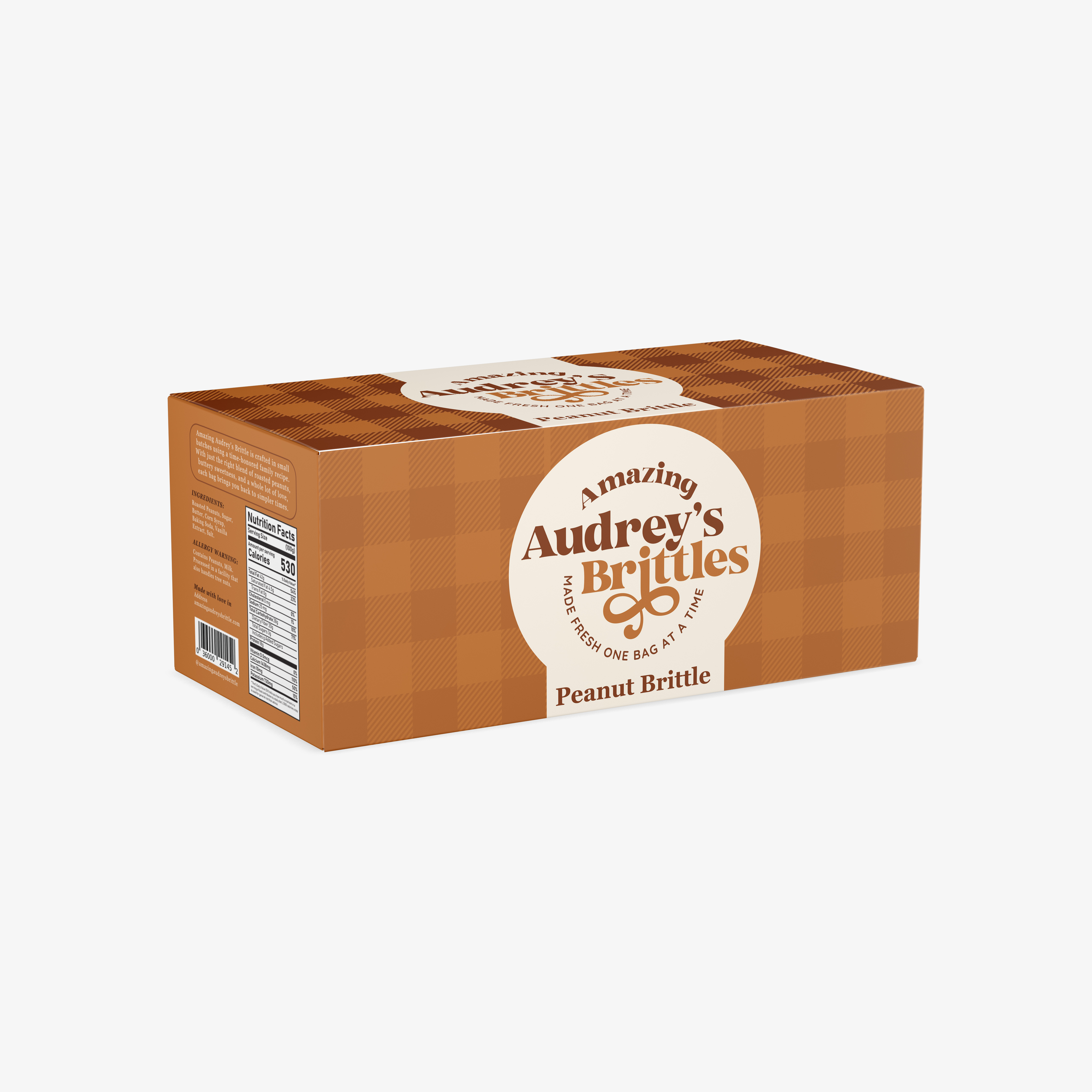 Packaging Design by Amani K for Amazing Audrey's Brittle | Design #35308164