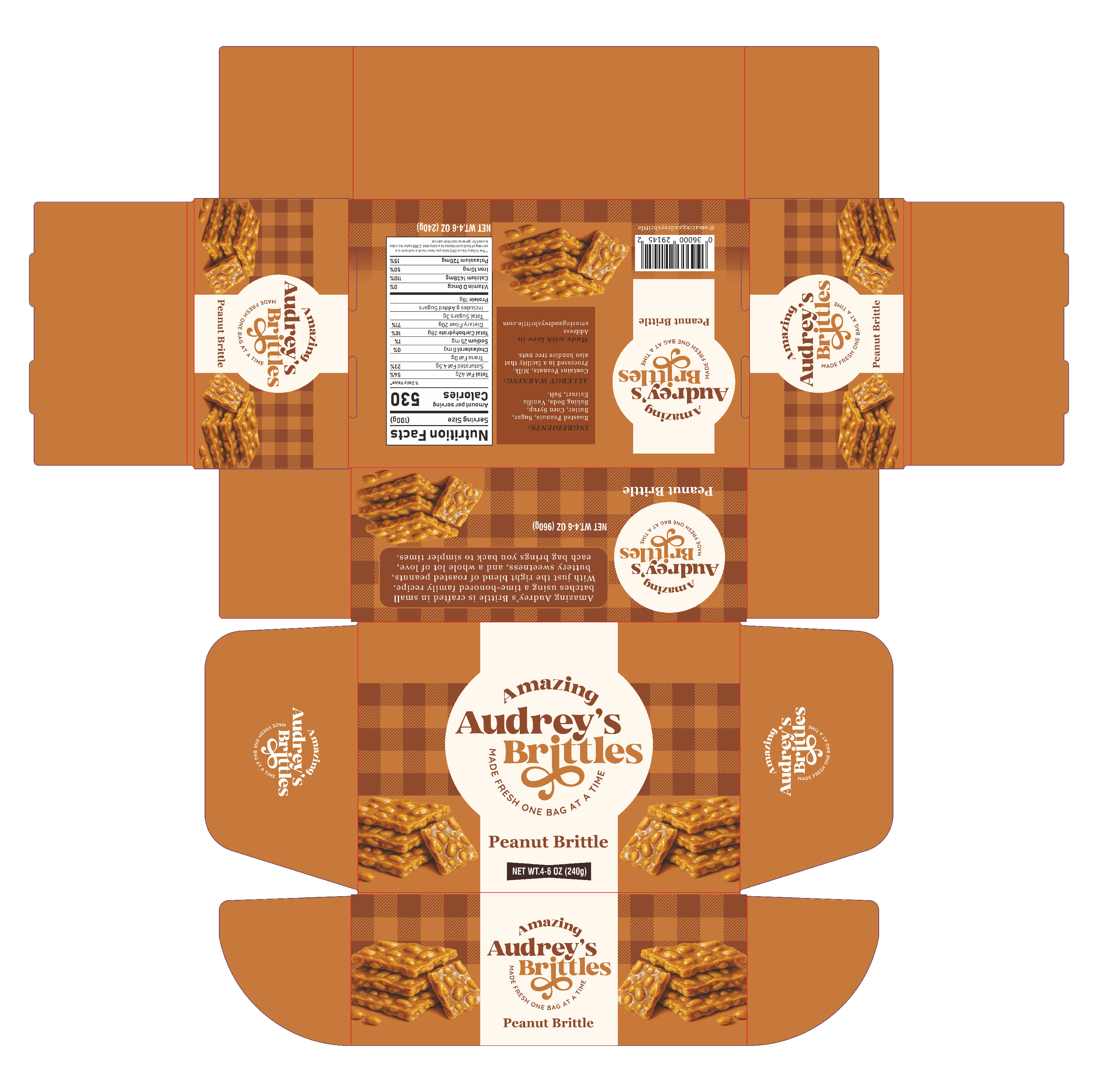 Packaging Design by lovekeshk1 2 for Amazing Audrey's Brittle | Design #35317140