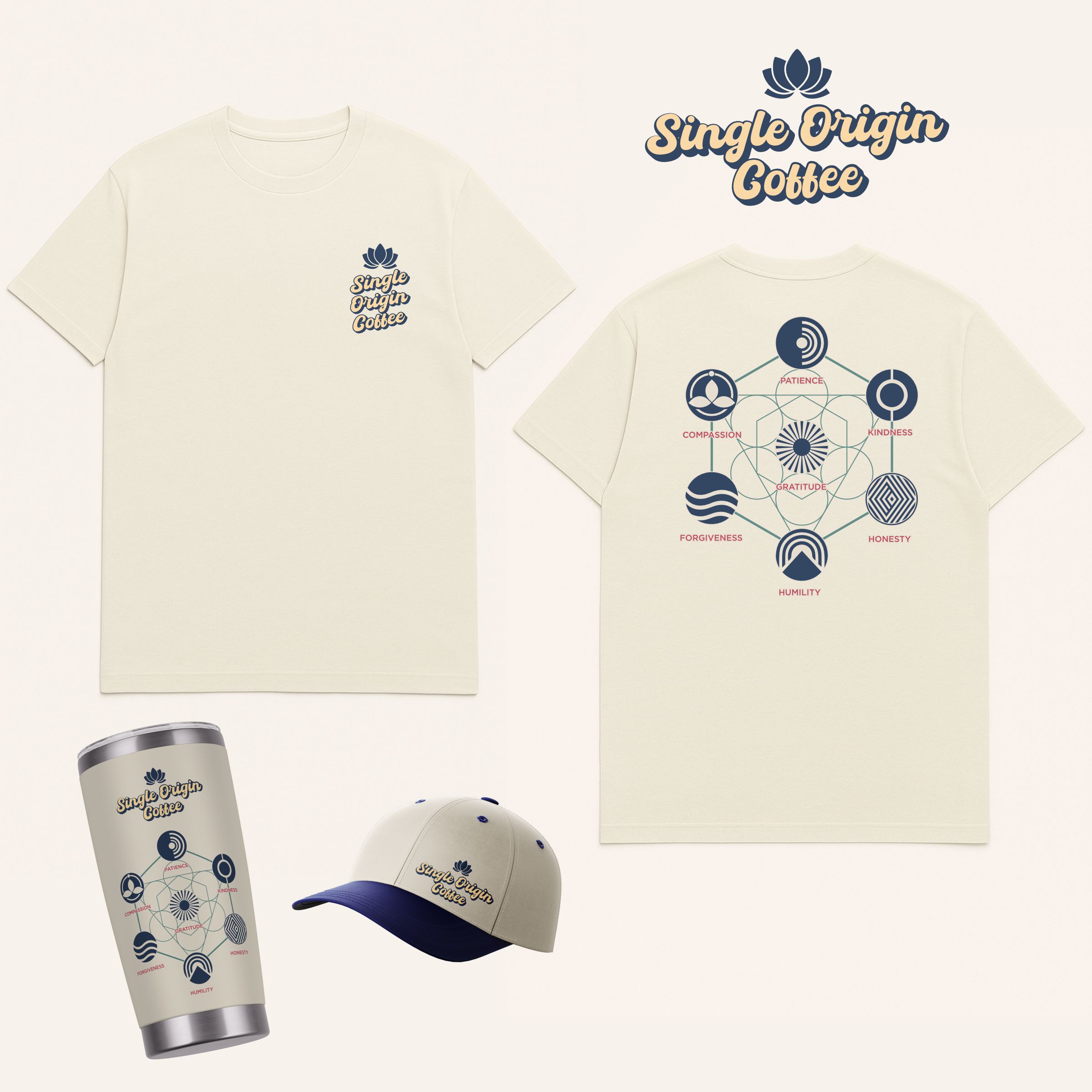 Merchandize Design by fian beesignar for Seven Virtues Coffee Roasters | Design #35322717