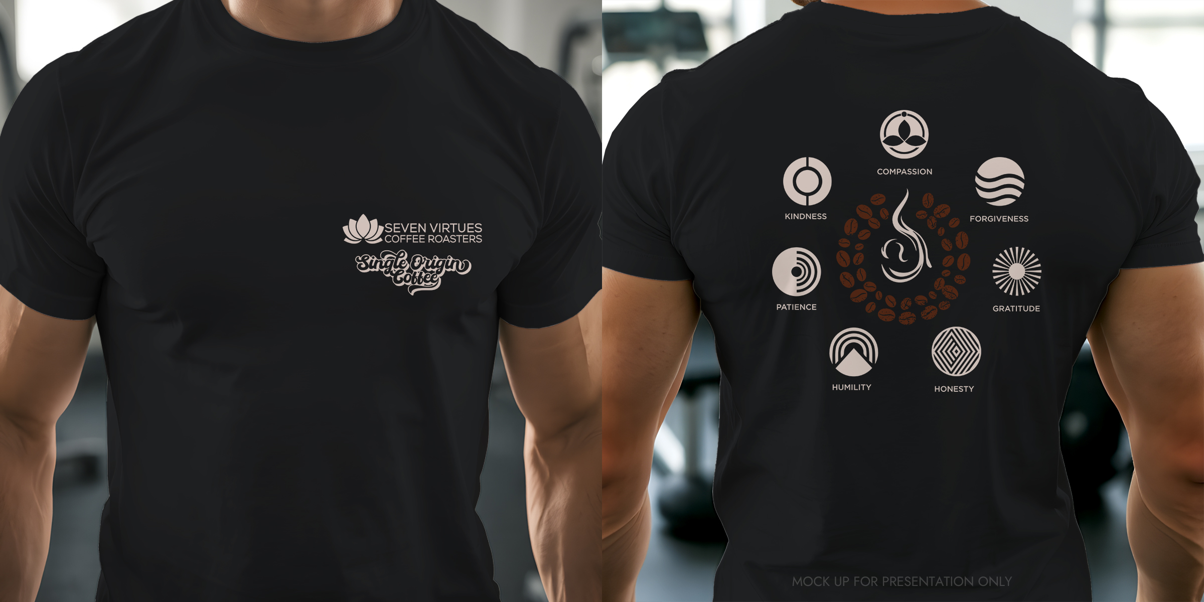 Merchandize Design by NancyTan for Seven Virtues Coffee Roasters | Design #35309734