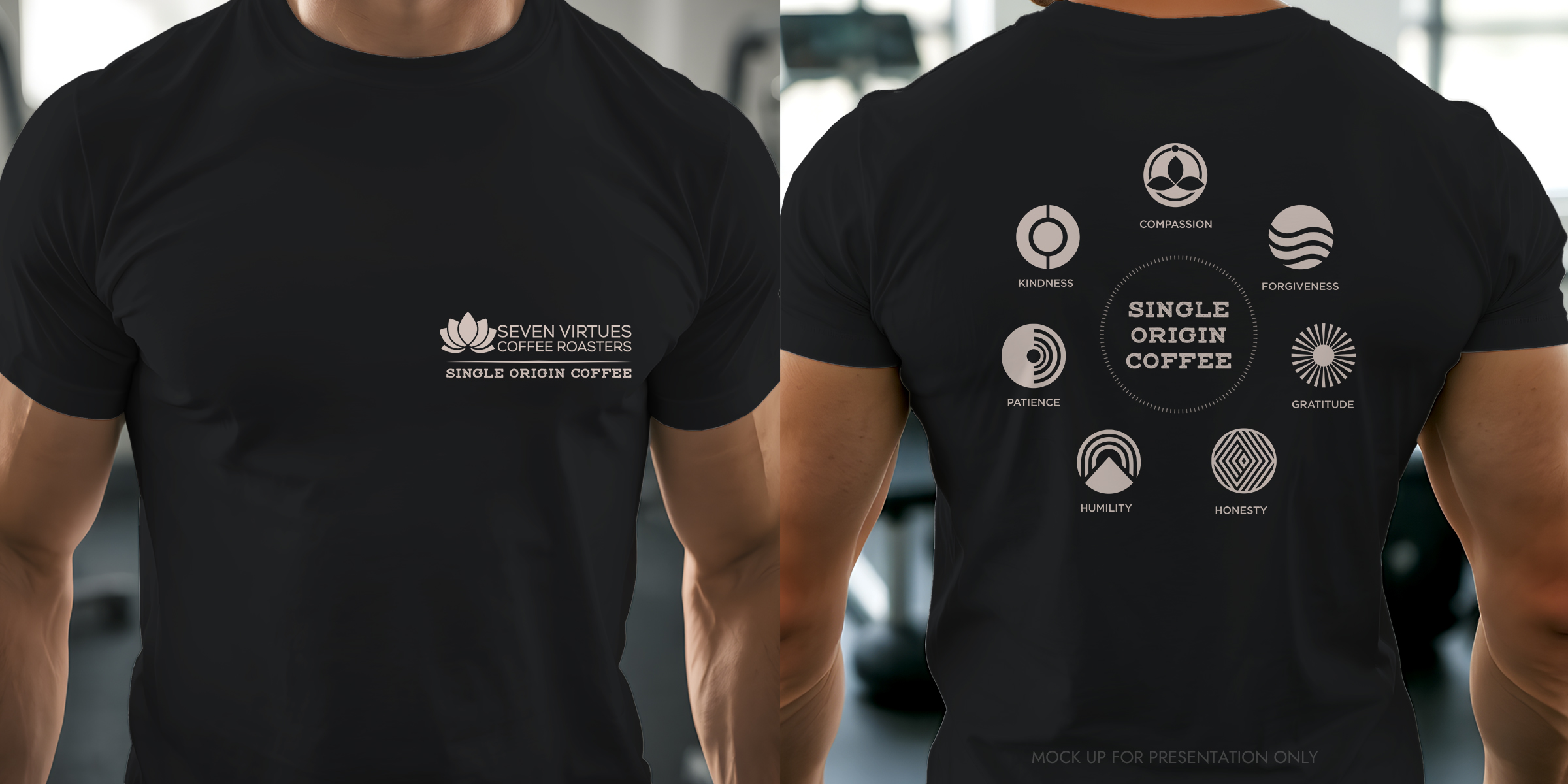 Merchandize Design by NancyTan for Seven Virtues Coffee Roasters | Design #35310475